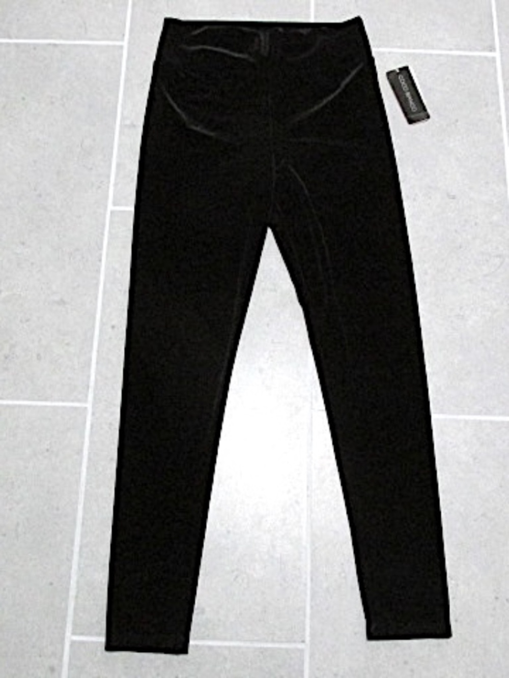 NWT Black Velvet Leggings, Size M